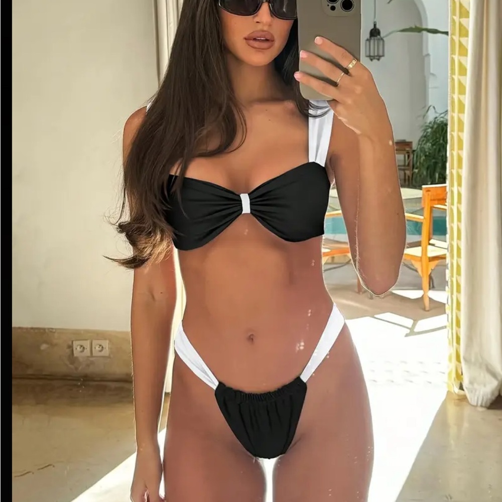 Black and White Women's Bikini
